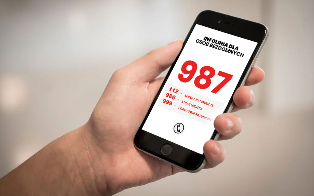 Bezpłatna infolinia dla osób bezdomnych